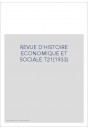 REVUE D'HISTOIRE ECONOMIQUE ET SOCIALE T21(1933)