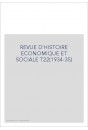 REVUE D'HISTOIRE ECONOMIQUE ET SOCIALE T22(1934-35)