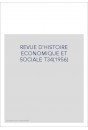 REVUE D'HISTOIRE ECONOMIQUE ET SOCIALE T34(1956)