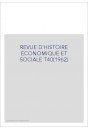 REVUE D'HISTOIRE ECONOMIQUE ET SOCIALE T40(1962)