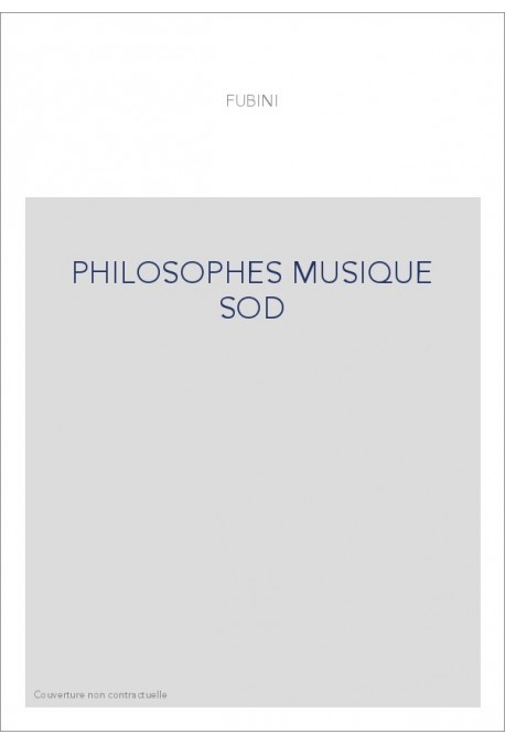 PHILOSOPHES MUSIQUE SOD