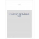 PHILOSOPHES MUSIQUE SOD