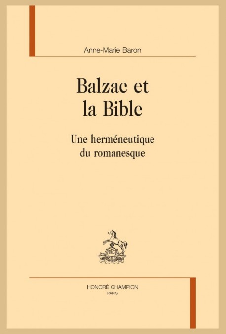 BALZAC ET LA BIBLE