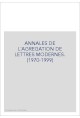 ANNALES DE L´AGREGATION DE LETTRES MODERNES. (1970-1999)