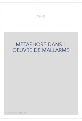 METAPHORE DANS L OEUVRE DE MALLARME