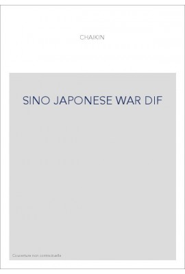 SINO JAPONESE WAR DIF