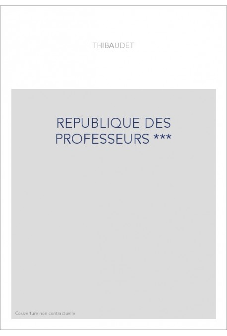 REPUBLIQUE DES PROFESSEURS ***