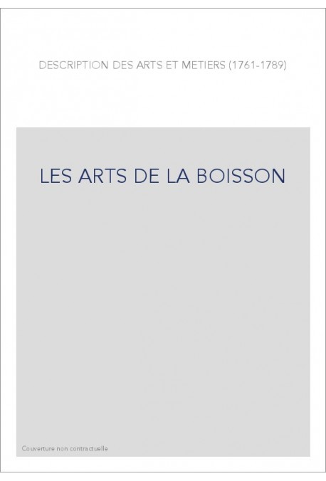 LES ARTS DE LA BOISSON