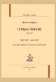 OEUVRES COMPLÈTES. SECTION VI. CRITIQUE THÉÂTRALE. TOME XII. MAI 1854 - AOÛT 1855