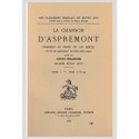 LA CHANSON D'ASPREMONT. TOME I. CHANSON DE GESTE DU XIIE SIECLE.(1919).