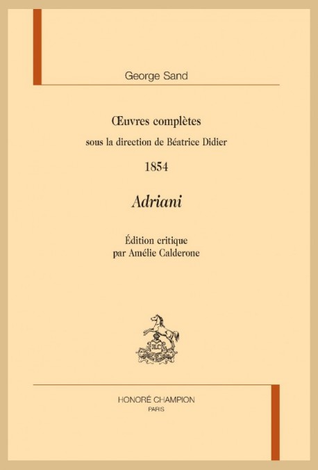 OEUVRES COMPLÈTES. 1854. ADRIANI