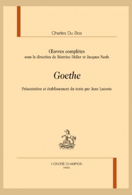 OEUVRES COMPLÈTES. GOETHE