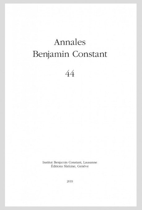 ANNALES BENJAMIN CONSTANT 44