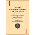 JOURNAL D'UN RABBIN LITUANIEN DU XVIIIE SIÈCLE, ATTRIBUÉ AU RABBIN SHLOMO DAVID DE RADOSHKOVITCHI