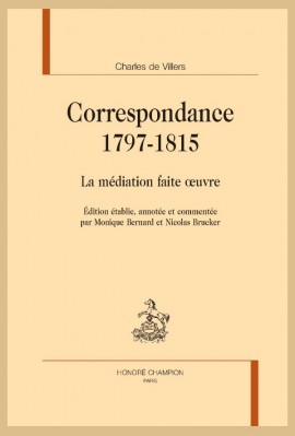 CORRESPONDANCE, TOME 1 :  1797-1815