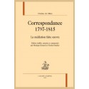 CORRESPONDANCE, TOME 1 :  1797-1815