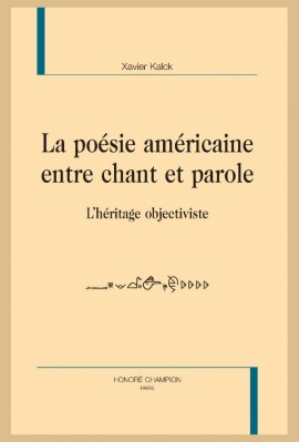 POÉSIE AMÉRICAINE ENTRE CHANT ET PAROLE