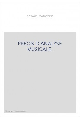 PRECIS D'ANALYSE MUSICALE.