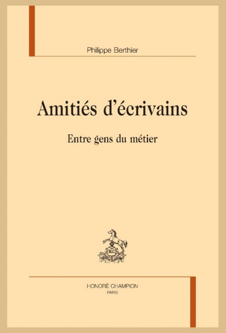 AMITIÉS D'ÉCRIVAINS