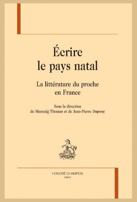 ÉCRIRE LE PAYS NATAL