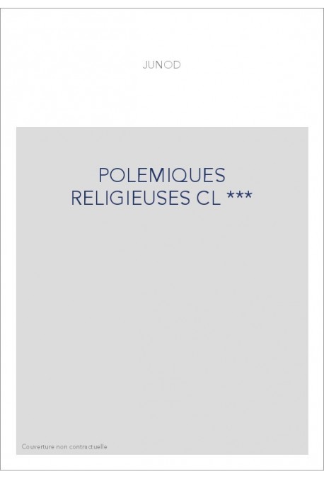 POLEMIQUES RELIGIEUSES CL ***