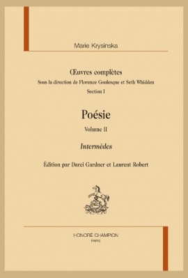 OEUVRES COMPLÈTES. POÉSIE. VOLUME II