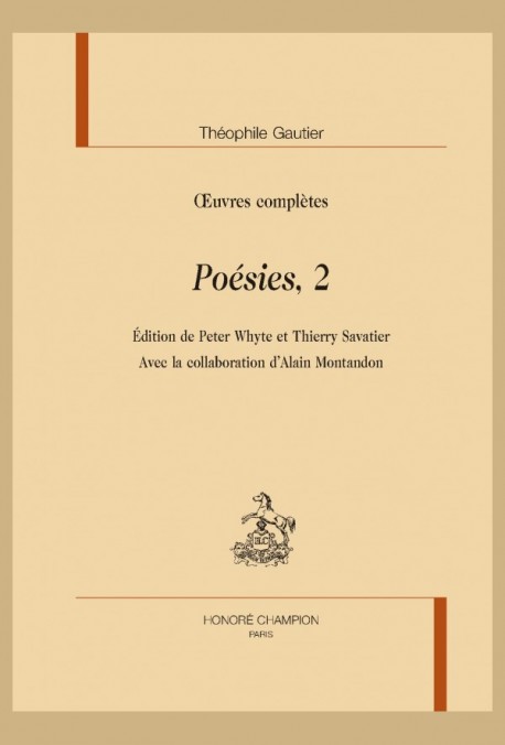 OEUVRES COMPLÈTES. SECTION II. POÉSIES, 2