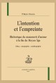 L'INTENTION ET L'EMPREINTE
