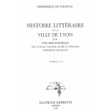 HISTOIRE LITTERAIRE DE LA VILLE DE LYON.