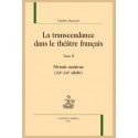 LA TRANSCENDANCE DANS LE THÉÂTRE FRANÇAIS