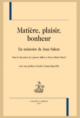 MATIÈRE, PLAISIR, BONHEUR