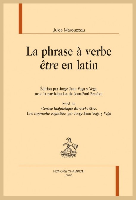 LA PHRASE À VERBE "ÊTRE" EN LATIN