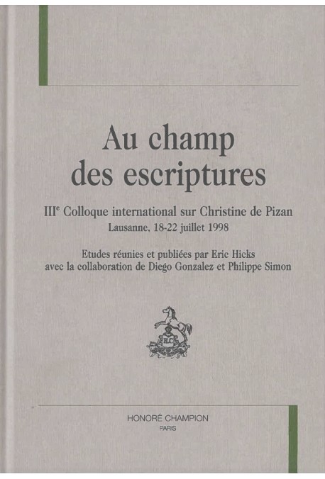 AU CHAMP DES ESCRIPTURES