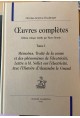 OEUVRES COMPLETES. TOME 1