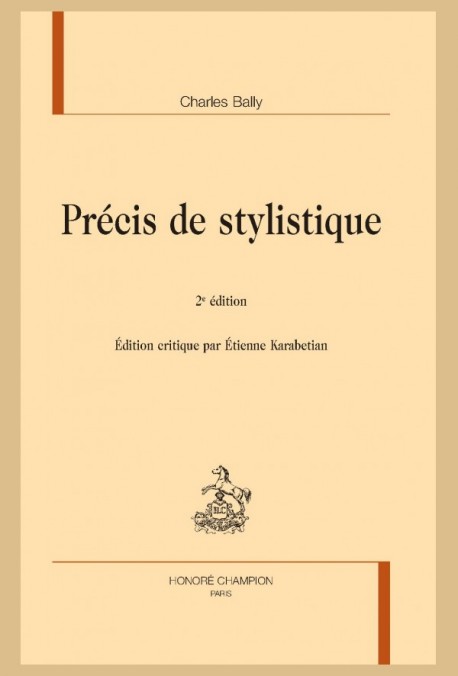 PRÉCIS DE STYLISTIQUE