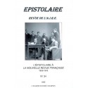 L'EPISTOLAIRE A LA NOUVELLE REVUE FRANCAISE. 1909-1940
