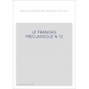 LE FRANÇAIS PRÉCLASSIQUE 12