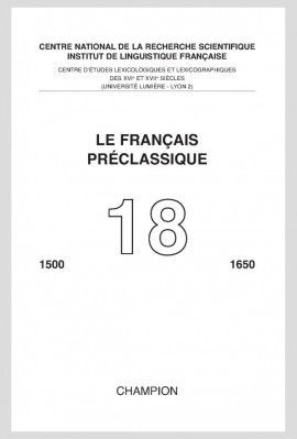 LE FRANÇAIS PRÉCLASSIQUE 18