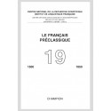 LE FRANÇAIS PRÉCLASSIQUE 19