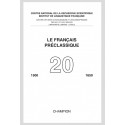 LE FRANÇAIS PRÉCLASSIQUE  20