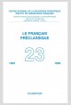 LE FRANÇAIS PRÉCLASSIQUE  23