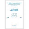 LE FRANÇAIS PRÉCLASSIQUE  24