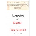 RECHERCHES SUR DIDEROT ET SUR L'ENCYCLOPÉDIE 57- 2022