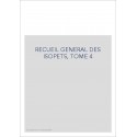 RECUEIL GENERAL DES ISOPETS, TOME 4