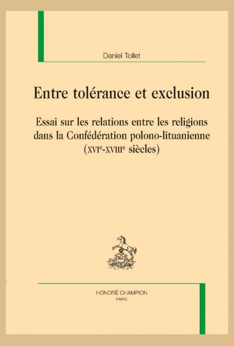 ENTRE TOLÉRANCE ET EXCLUSION