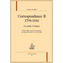 CORRESPONDANCE, TOME 2 :  1798-1816