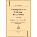 CORRESPONDANCE LITTÉRAIRE DE KARLSRUHE. TOME VIII. (15 JANVIER 1781 - 30 AVRIL 1783)