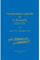 CORRESPONDANCE GÉNÉRALE DE LA BEAUMELLE (1726-1773). TOME XVIII, AOÛT 1772 - DÉCEMBRE 1778