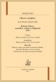 OEUVRES COMPLÈTES. FICTIONS BRÈVES 1833 : CORA, LAVINA, METELLA