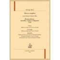 OEUVRES COMPLÈTES. FICTIONS BRÈVES 1833 : CORA, LAVINA, METELLA